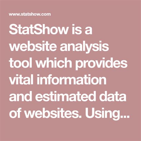 StatShow .